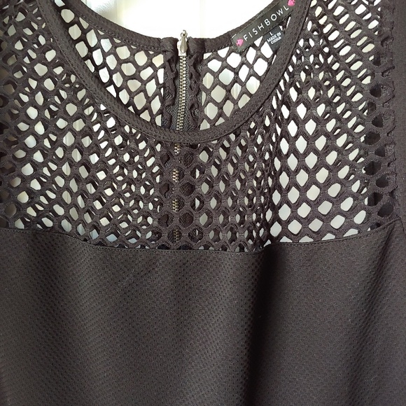 Fishbowl Black Dress with Netting - Picture 2 of 5